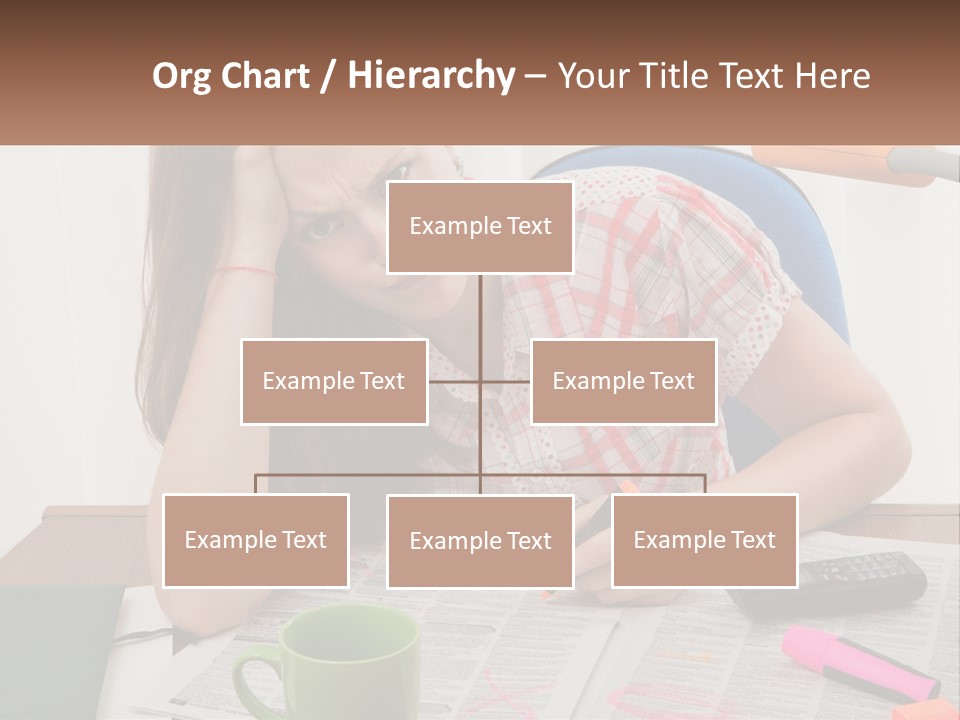 Woman Looking For A Job PowerPoint Template