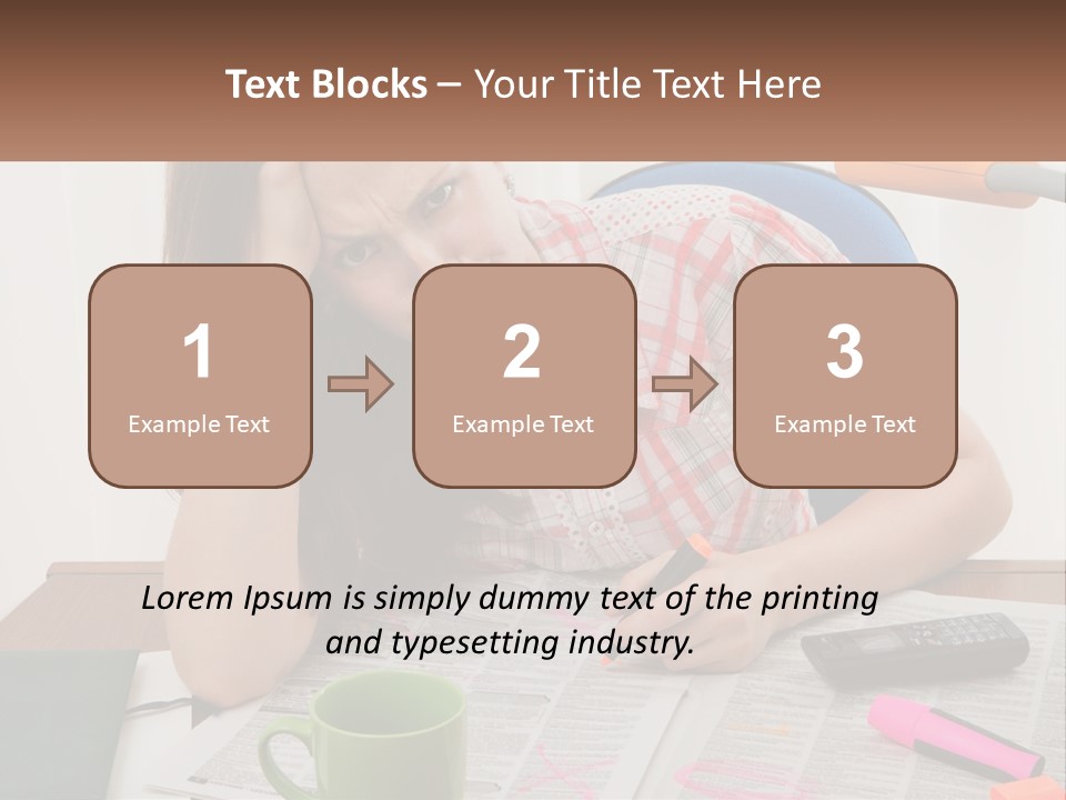 Woman Looking For A Job PowerPoint Template