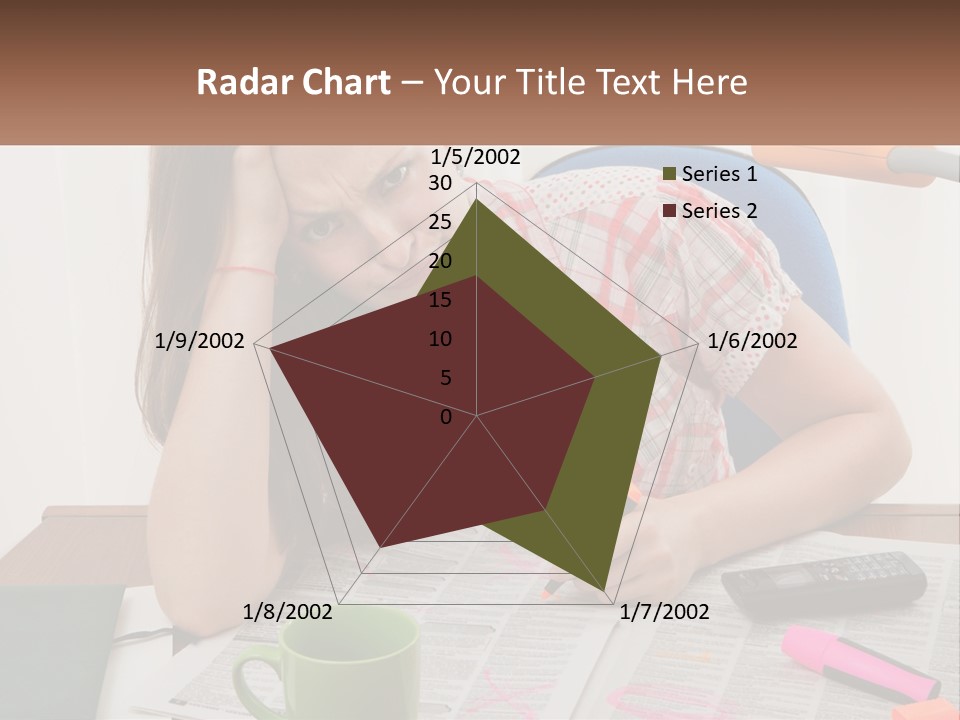 Woman Looking For A Job PowerPoint Template