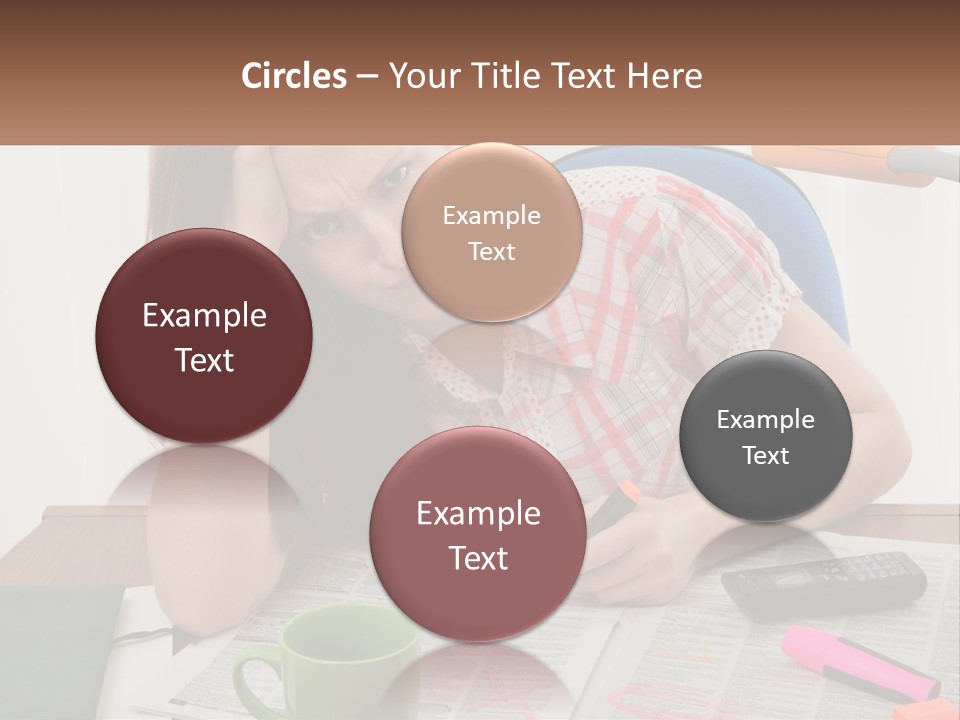 Woman Looking For A Job PowerPoint Template