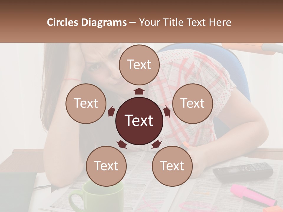 Woman Looking For A Job PowerPoint Template