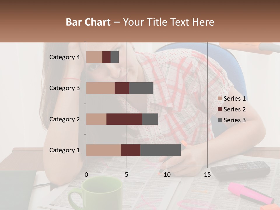 Woman Looking For A Job PowerPoint Template