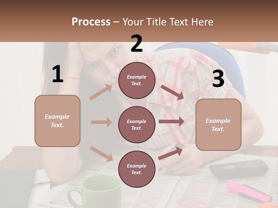 Woman Looking For A Job PowerPoint Template