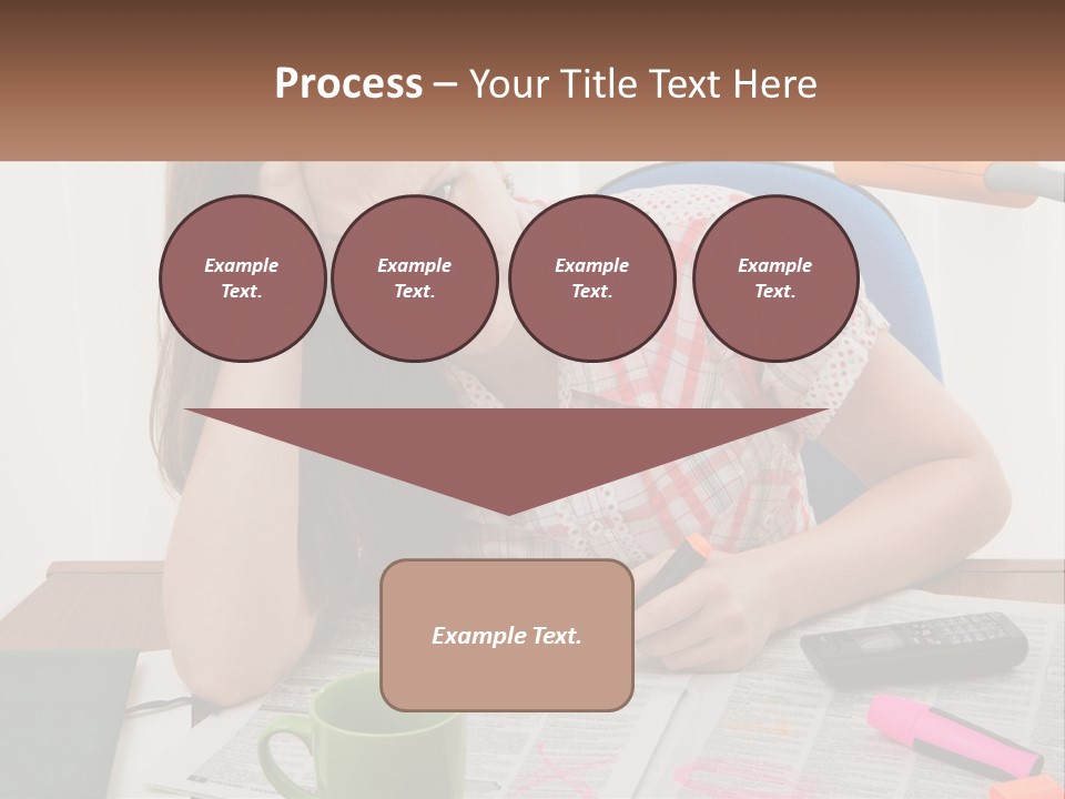 Woman Looking For A Job PowerPoint Template
