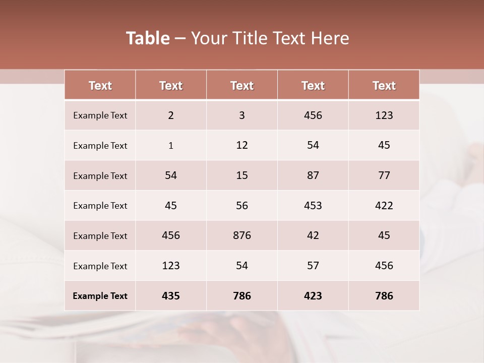Woman Reading Magazine PowerPoint Template