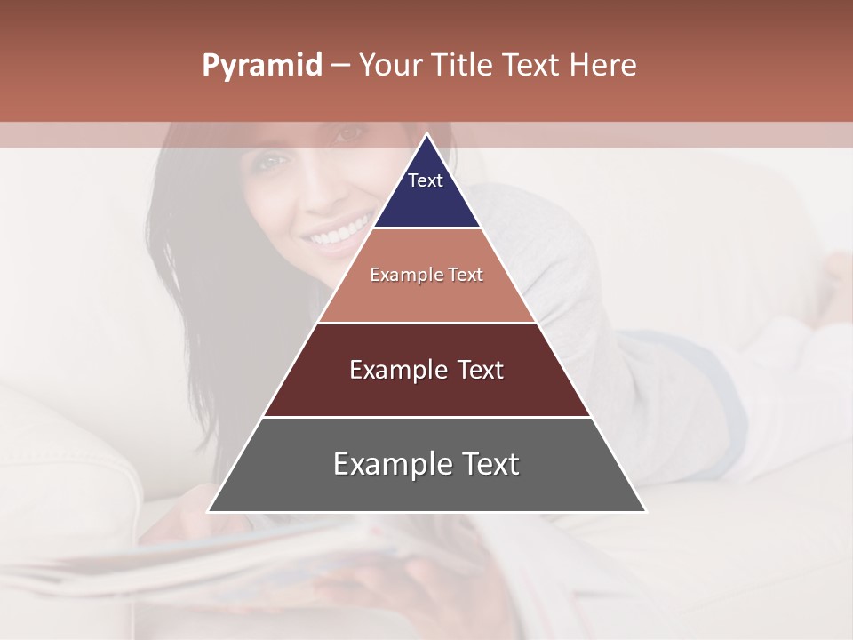 Woman Reading Magazine PowerPoint Template