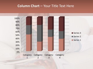 Woman Reading Magazine PowerPoint Template