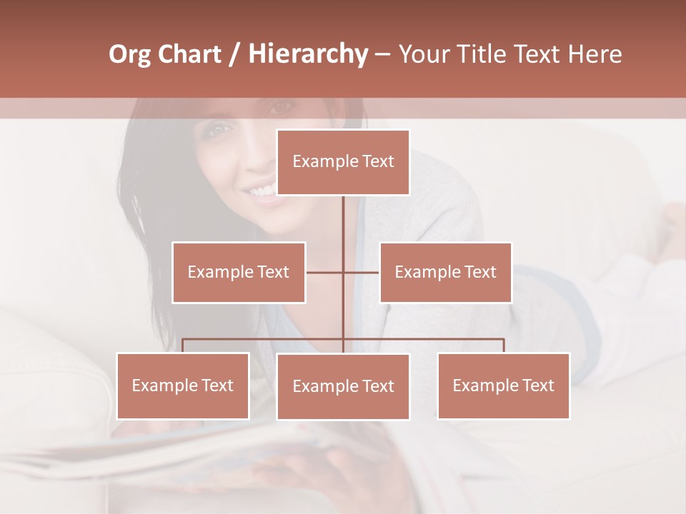 Woman Reading Magazine PowerPoint Template