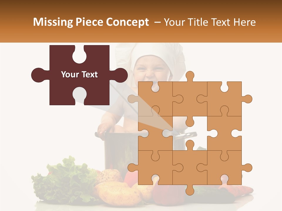 Baby In The Pot PowerPoint Template