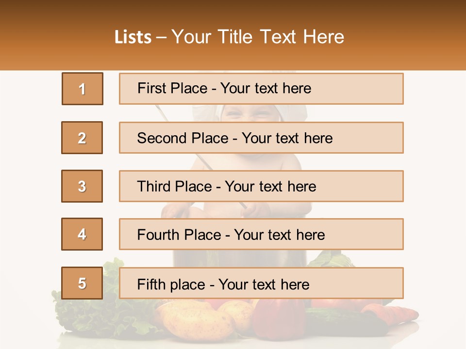 Baby In The Pot PowerPoint Template