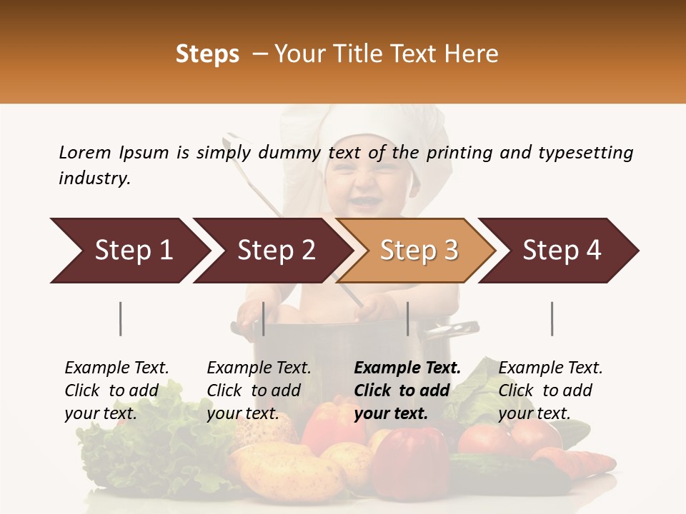 Baby In The Pot PowerPoint Template