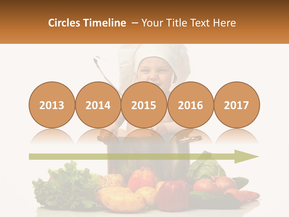 Baby In The Pot PowerPoint Template