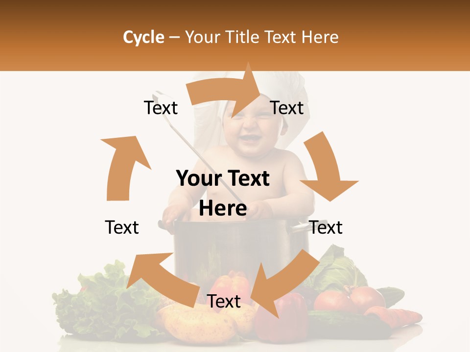 Baby In The Pot PowerPoint Template