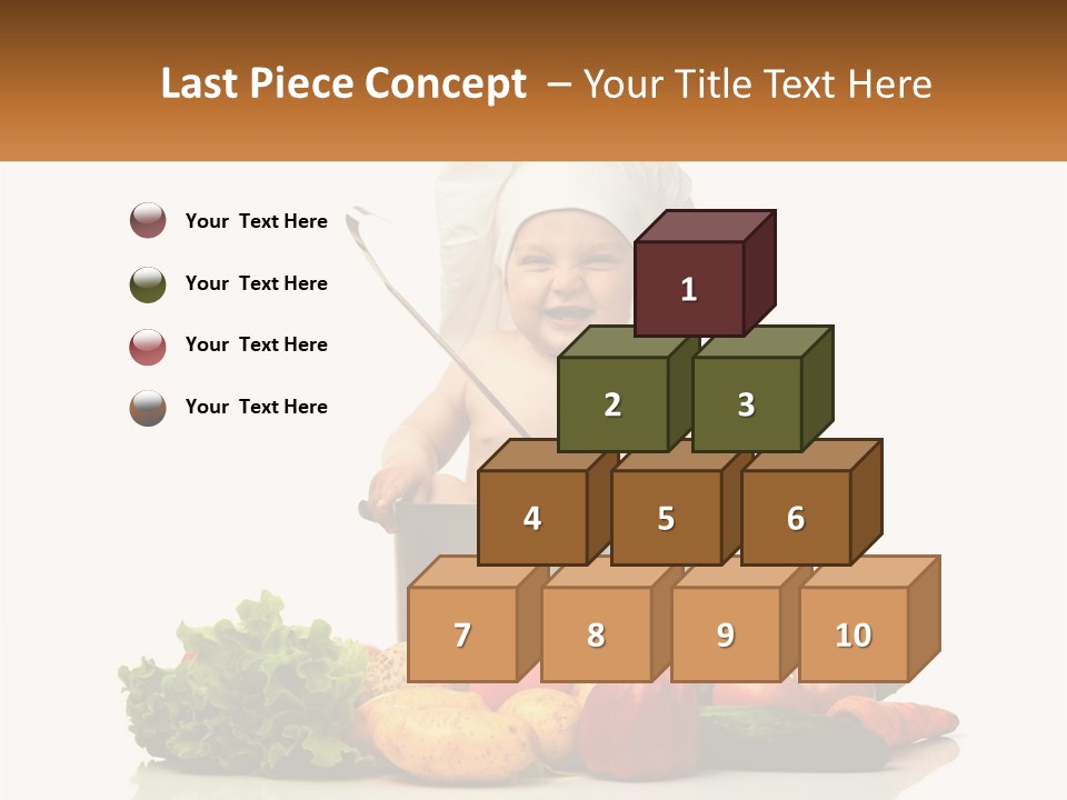 Baby In The Pot PowerPoint Template