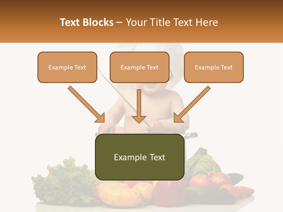 Baby In The Pot PowerPoint Template