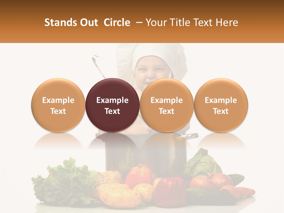 Baby In The Pot PowerPoint Template