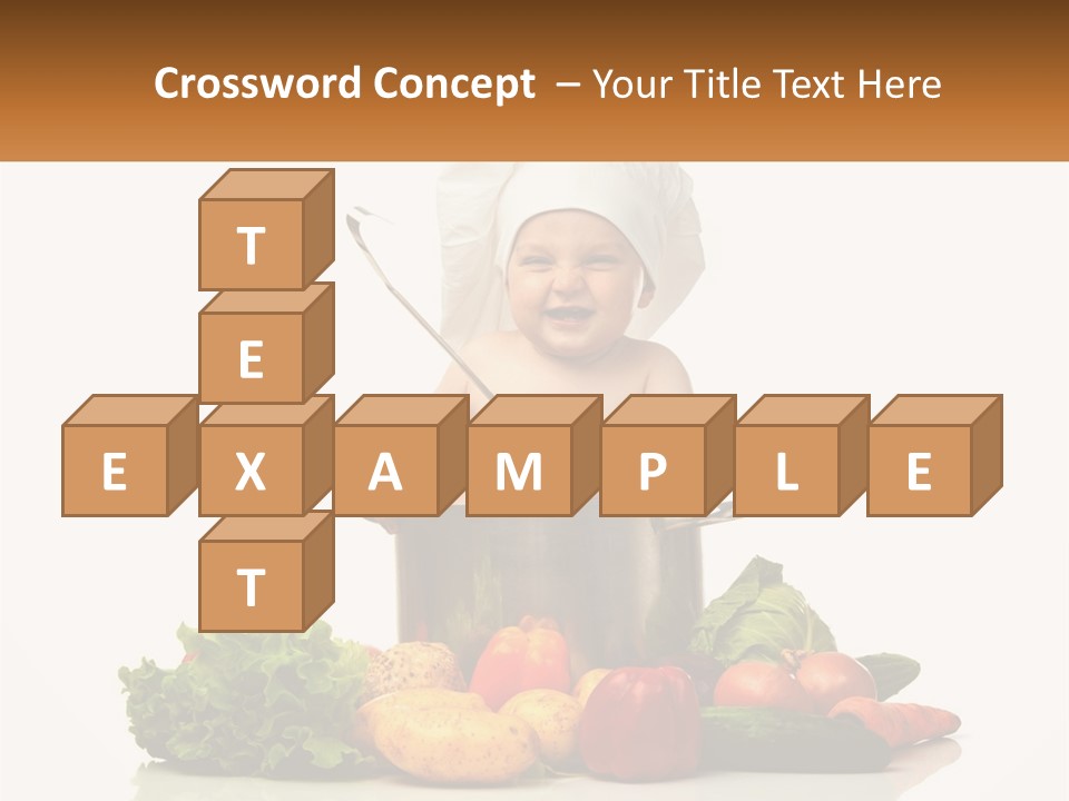 Baby In The Pot PowerPoint Template