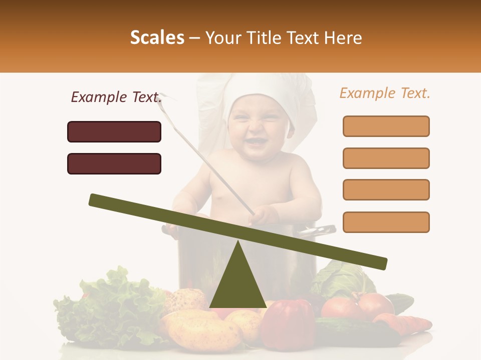 Baby In The Pot PowerPoint Template