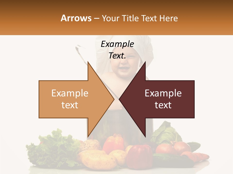 Baby In The Pot PowerPoint Template