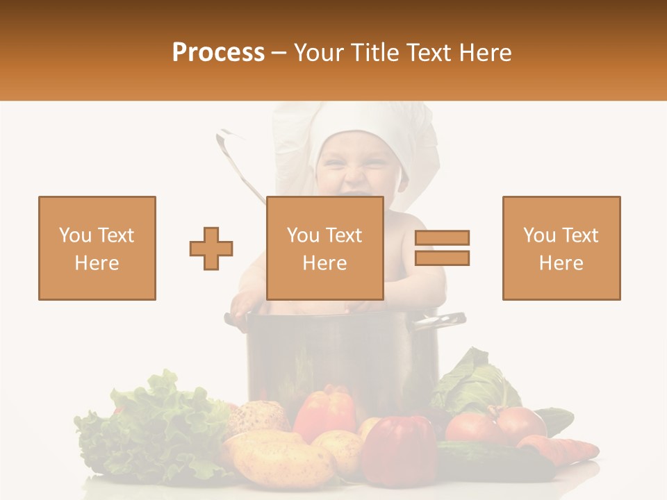 Baby In The Pot PowerPoint Template