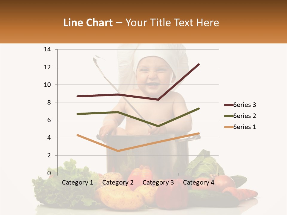 Baby In The Pot PowerPoint Template