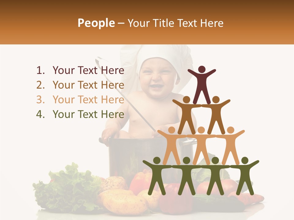 Baby In The Pot PowerPoint Template