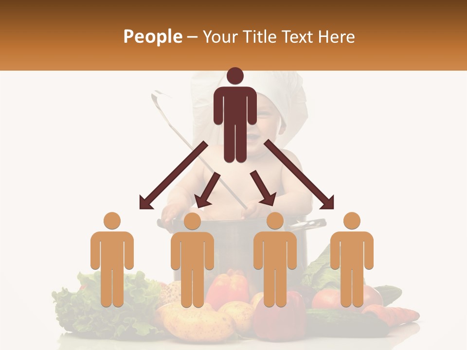 Baby In The Pot PowerPoint Template