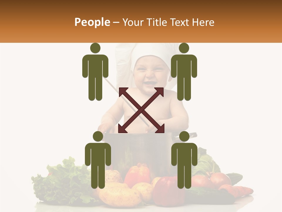 Baby In The Pot PowerPoint Template