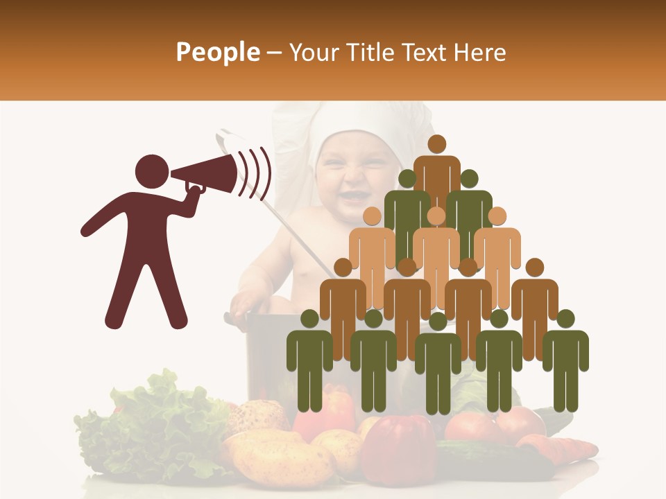 Baby In The Pot PowerPoint Template