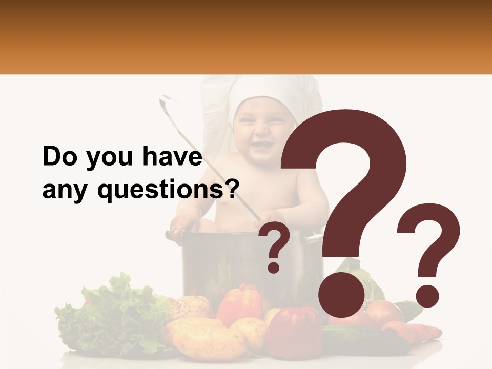 Baby In The Pot PowerPoint Template