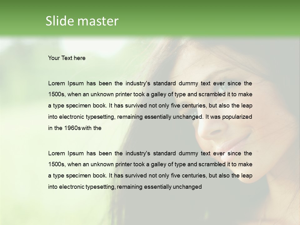 Smiling Girl PowerPoint Template