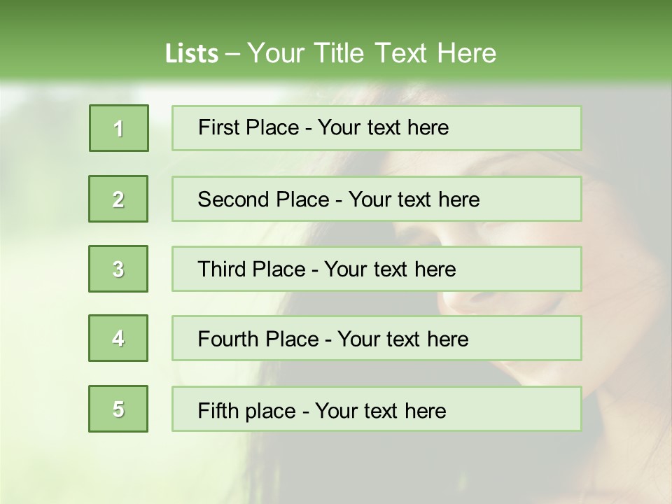 Smiling Girl PowerPoint Template