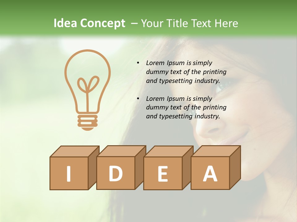 Smiling Girl PowerPoint Template