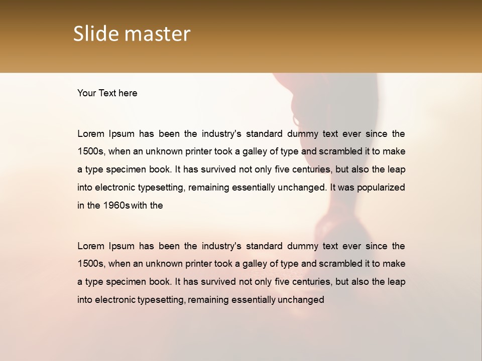 Running Into The Dawn. Series 3 PowerPoint Template