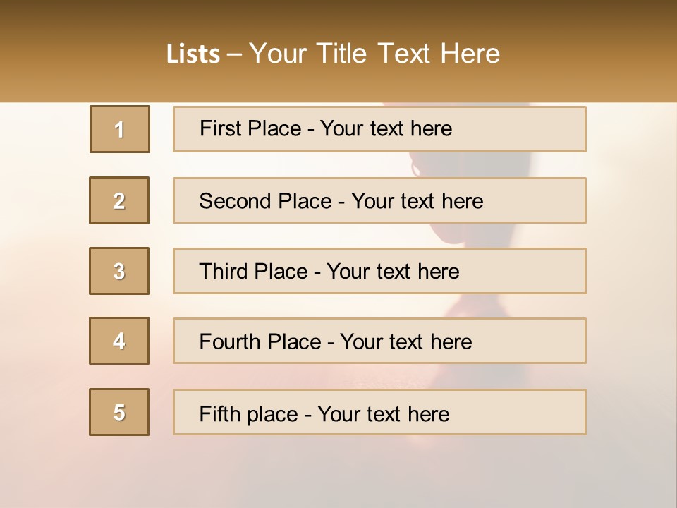 Running Into The Dawn. Series 3 PowerPoint Template