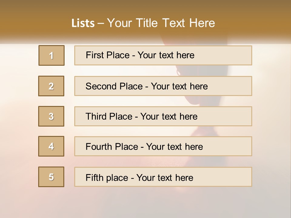 Running Into The Dawn. Series 2 PowerPoint Template