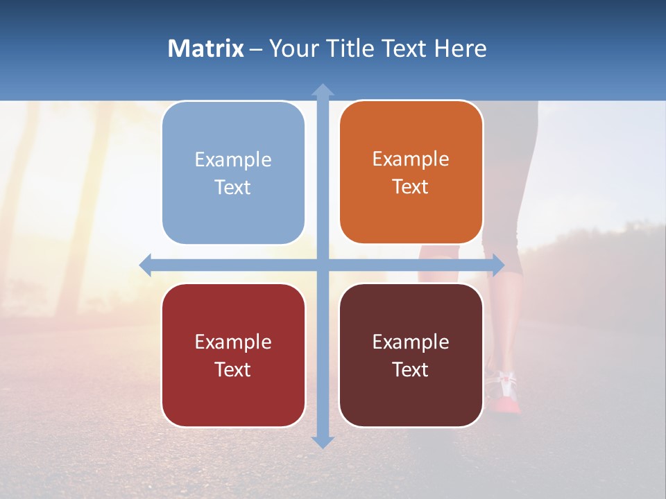 Running Into The Dawn PowerPoint Template