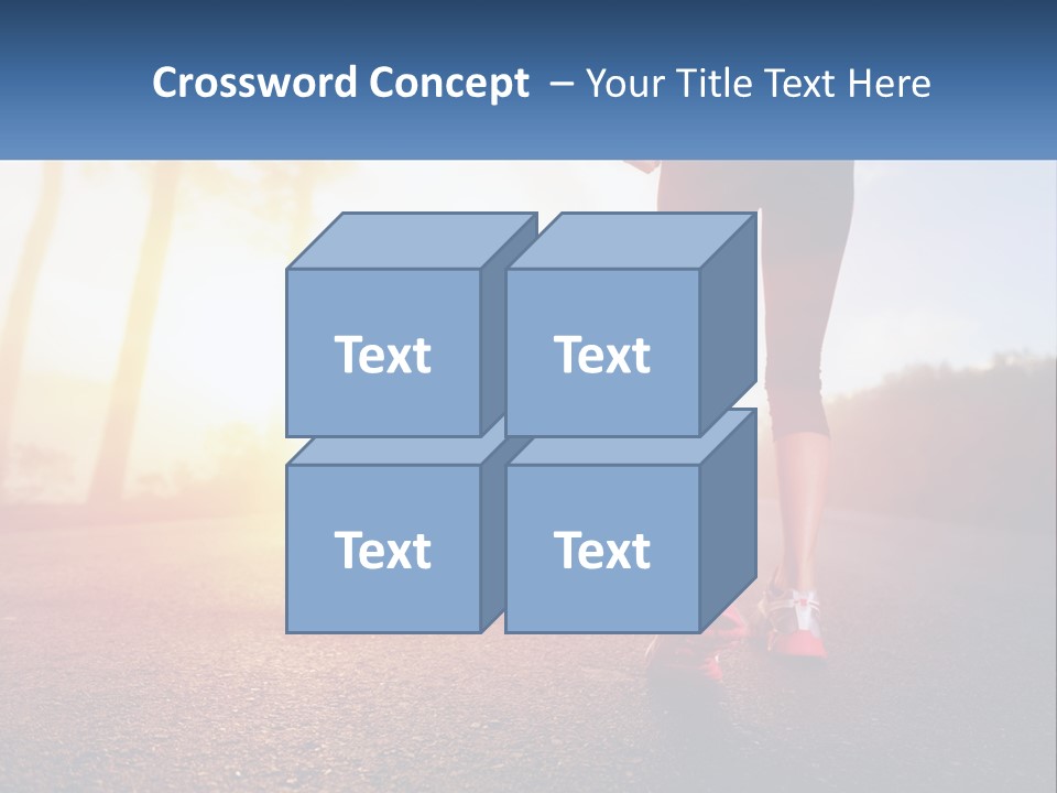 Running Into The Dawn PowerPoint Template