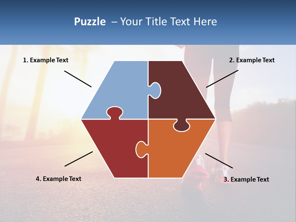 Running Into The Dawn PowerPoint Template