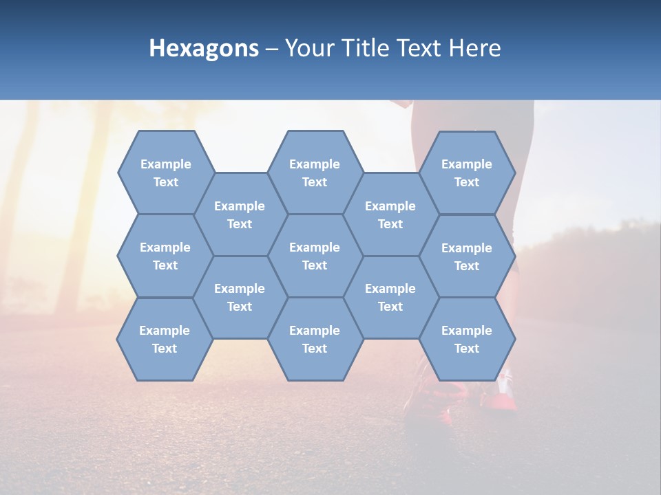 Running Into The Dawn PowerPoint Template