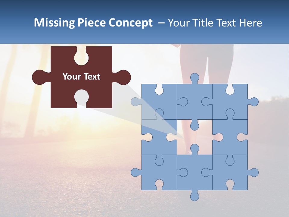 Running Into The Dawn PowerPoint Template