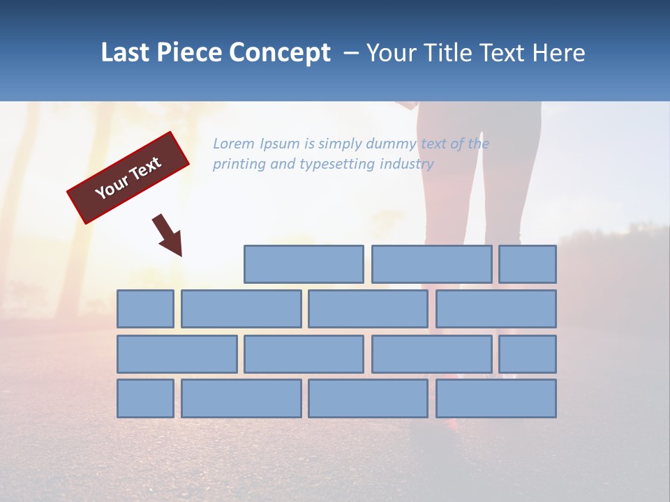 Running Into The Dawn PowerPoint Template