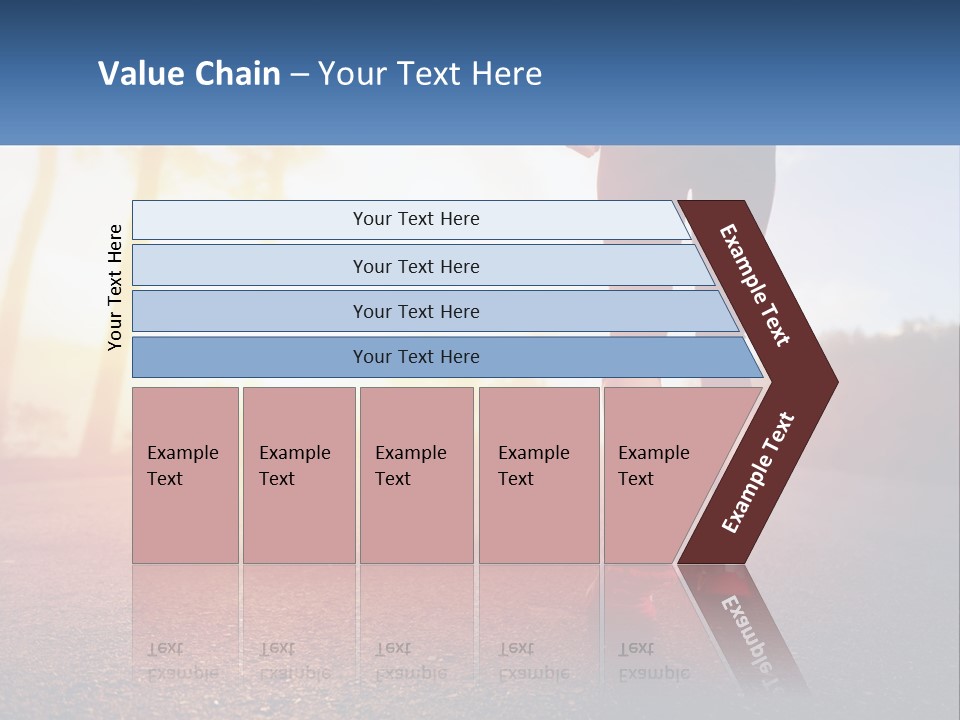 Running Into The Dawn PowerPoint Template