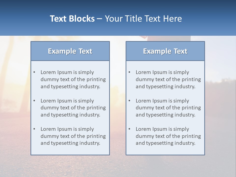 Running Into The Dawn PowerPoint Template