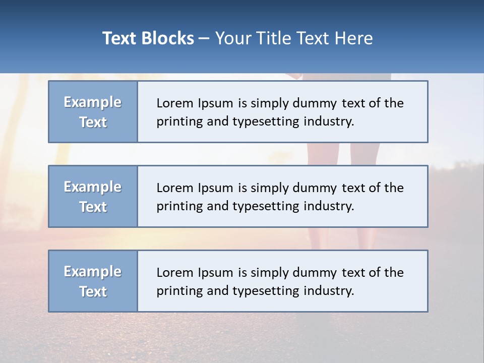 Running Into The Dawn PowerPoint Template