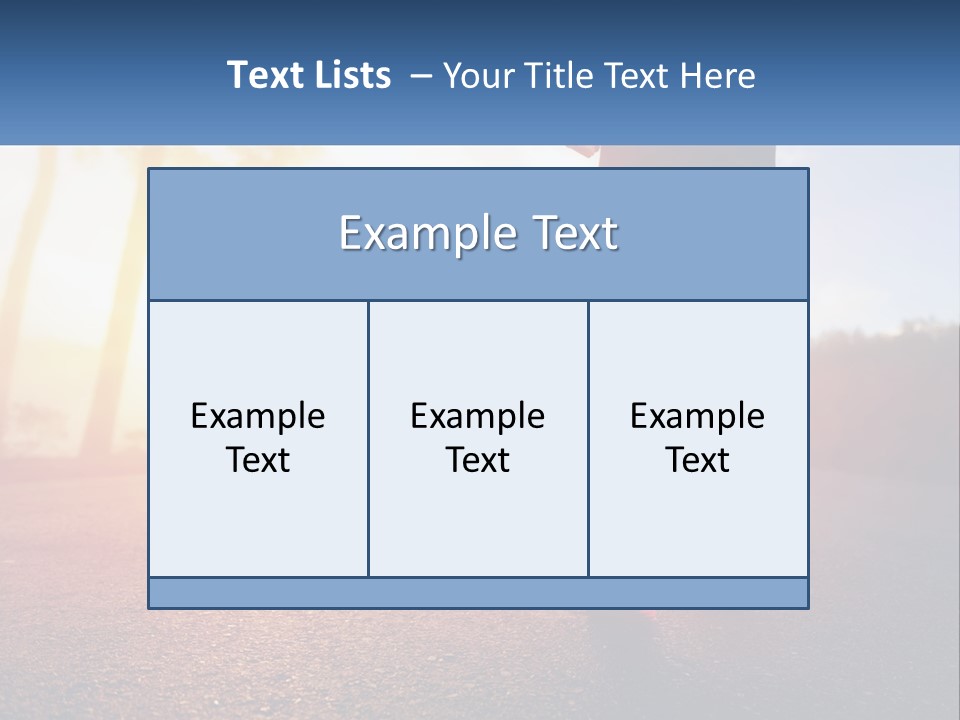 Running Into The Dawn PowerPoint Template