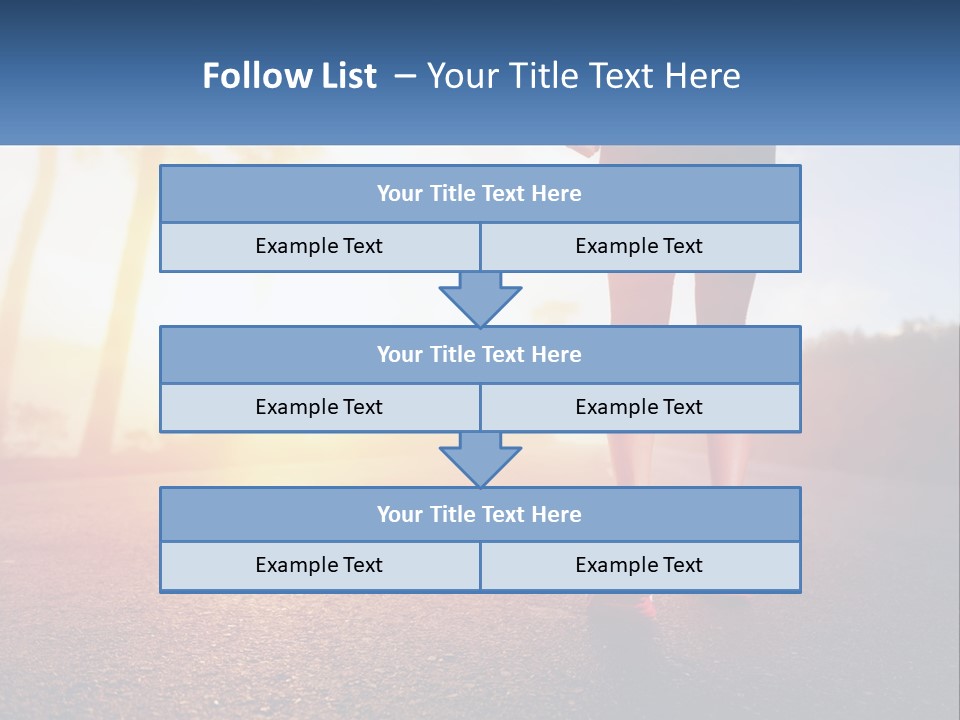Running Into The Dawn PowerPoint Template