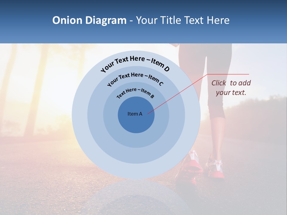 Running Into The Dawn PowerPoint Template