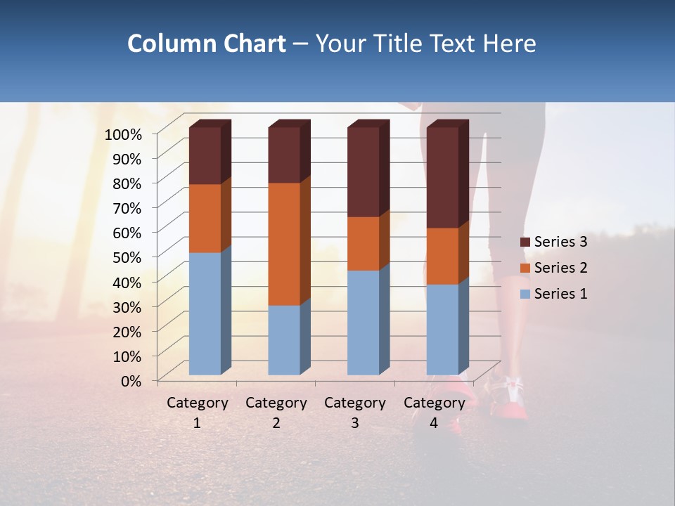 Running Into The Dawn PowerPoint Template