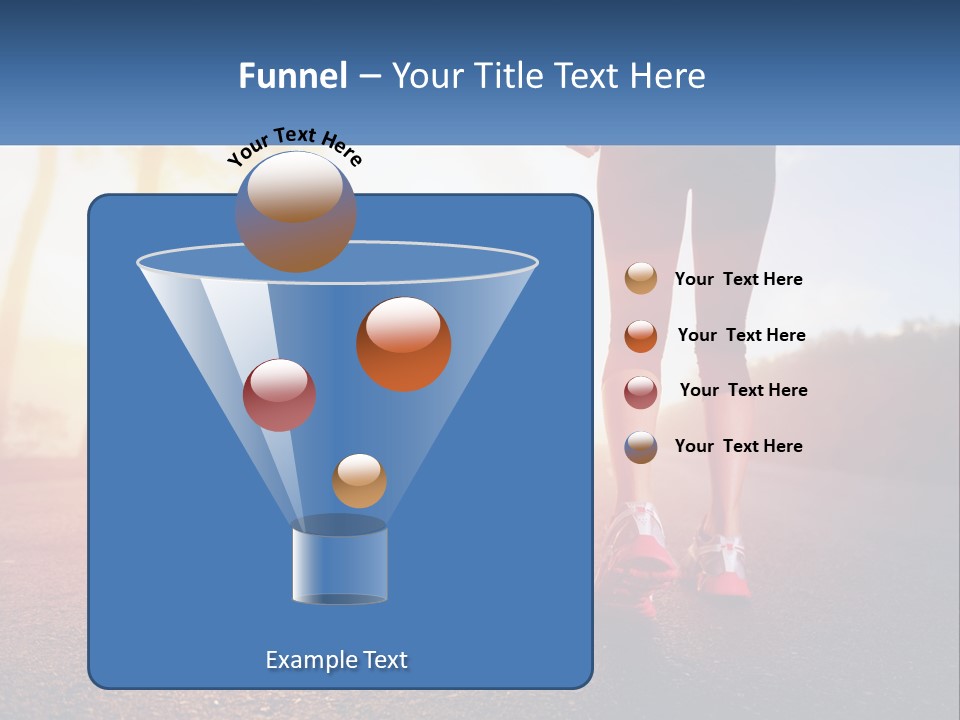 Running Into The Dawn PowerPoint Template